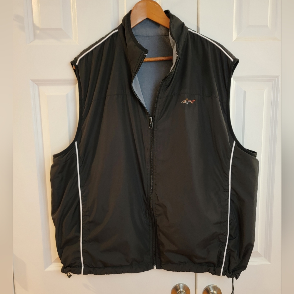 Greg Norman‎ Black Gray Reversible Golf Vest XL